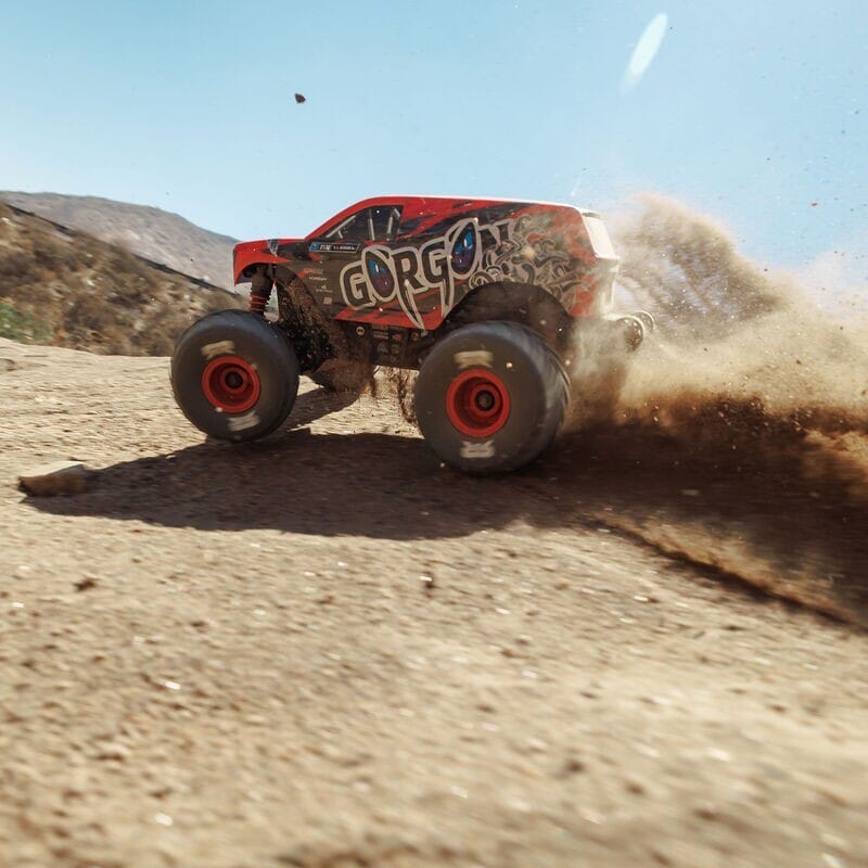 1-16 GORGON GROM 4X4 RTR Brushed Monster Truck (Battery & Charger Included)  Red