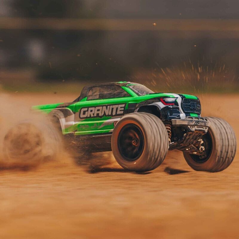 1-18 GRANITE GROM 4X4 RTR Brushed Monster Truck (Battery & Charger Included)  Green