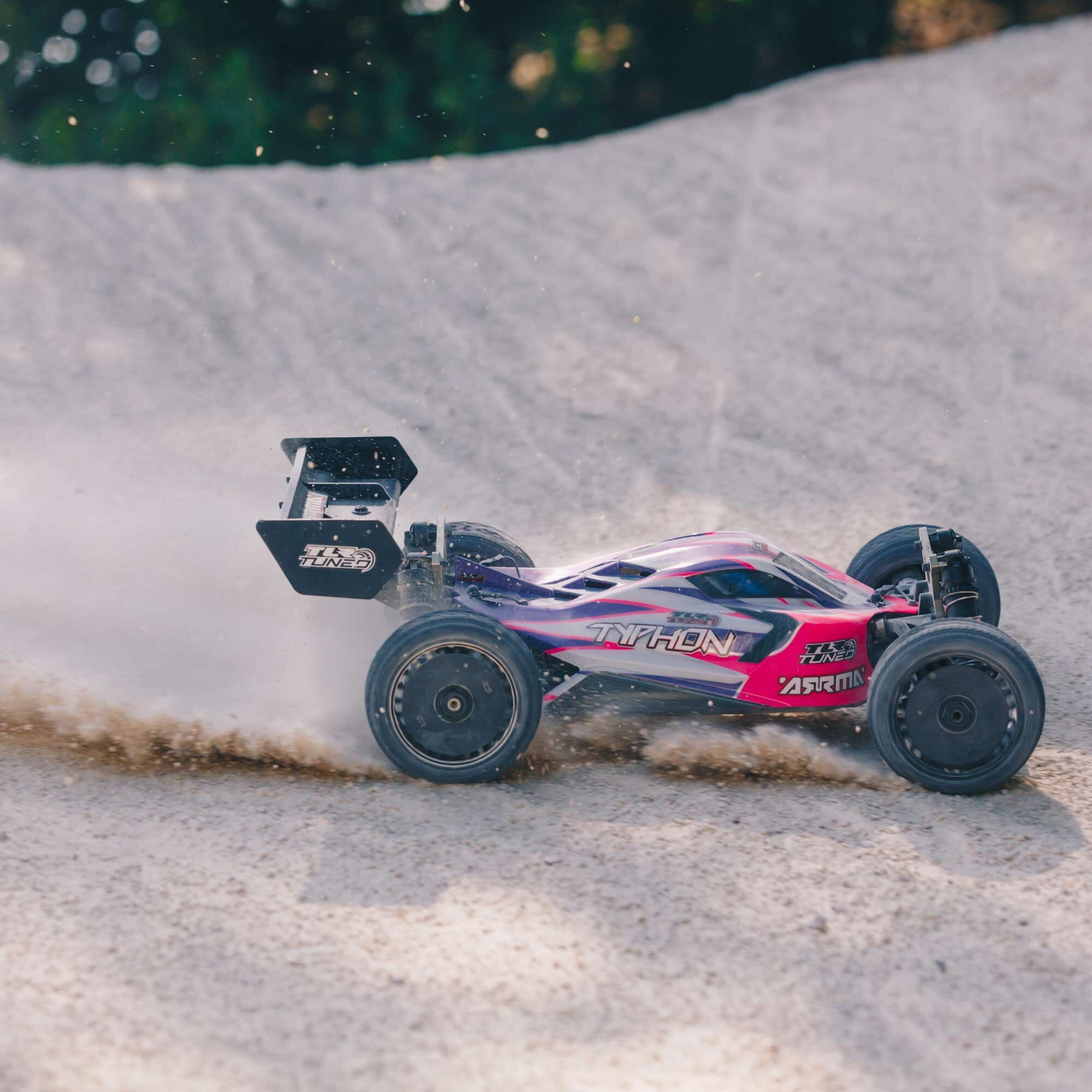 1-8 TYPHON 6S TLR Tuned 4X4 Roller Brushless Buggy  Pink-Purple