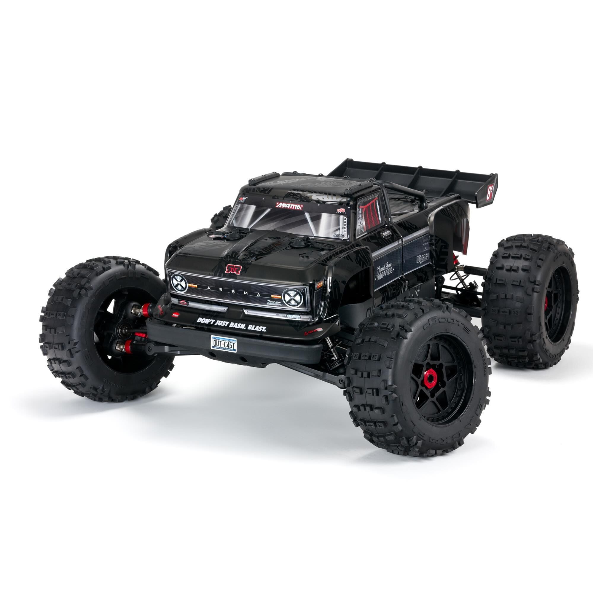 1-5 OUTCAST 8S EXB 4X4 Roller Brushless Stunt Truck  Black