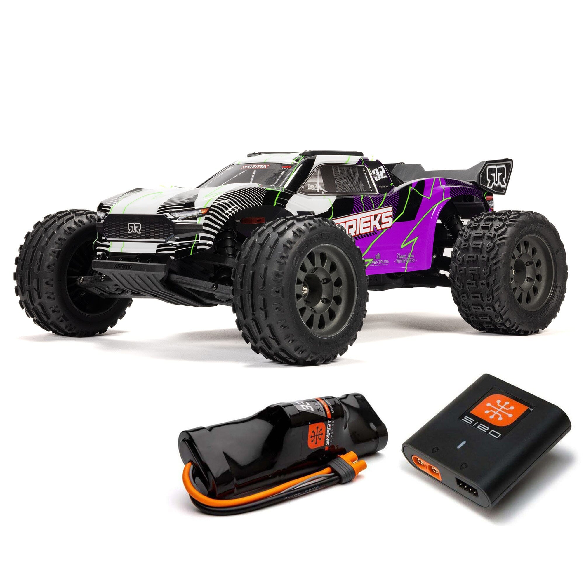 1-10 VORTEKS 2WD RTR Brushed Stadium Truck (Battery & Charger Included)  Purple - SCRATCH & DENT