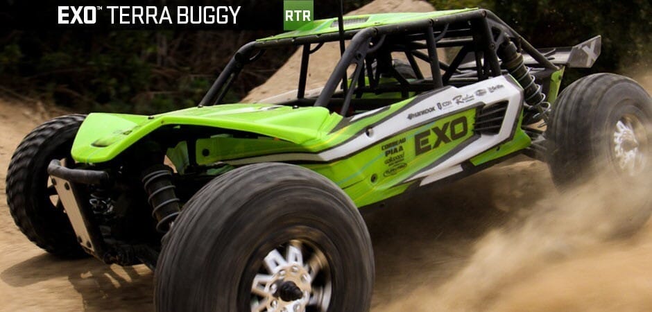 Peças - AXIAL RACING - EXO - 1/10th Scale Electric 4WD Terra Buggy - RTR