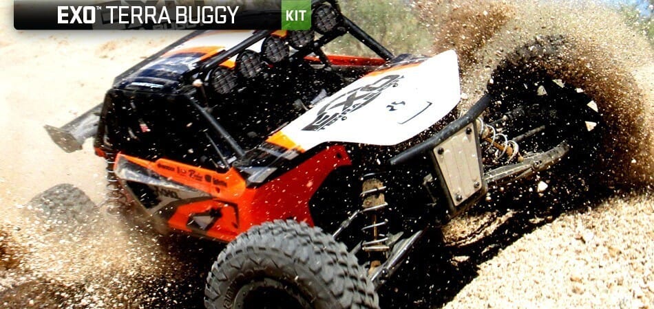 Peças - AXIAL RACING - Axial EXO - 1/10th Scale Electric 4WD Terra Buggy - Kit