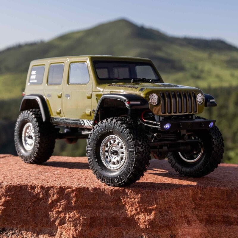 1-24 SCX24 2019 Jeep Wrangler JLU CRC 4X4 RTR Brushed Rock Crawler (Battery & Charger Included)  Green