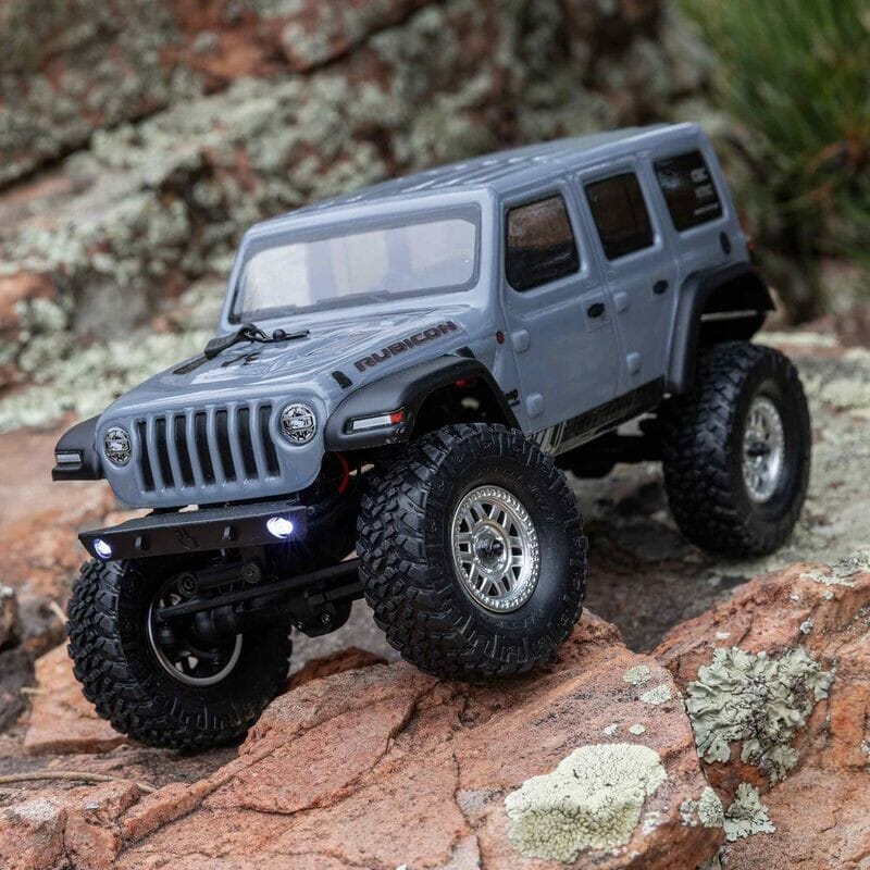1-24 SCX24 2019 Jeep Wrangler JLU CRC 4X4 RTR Brushed Rock Crawler (Battery & Charger Included)  Gray