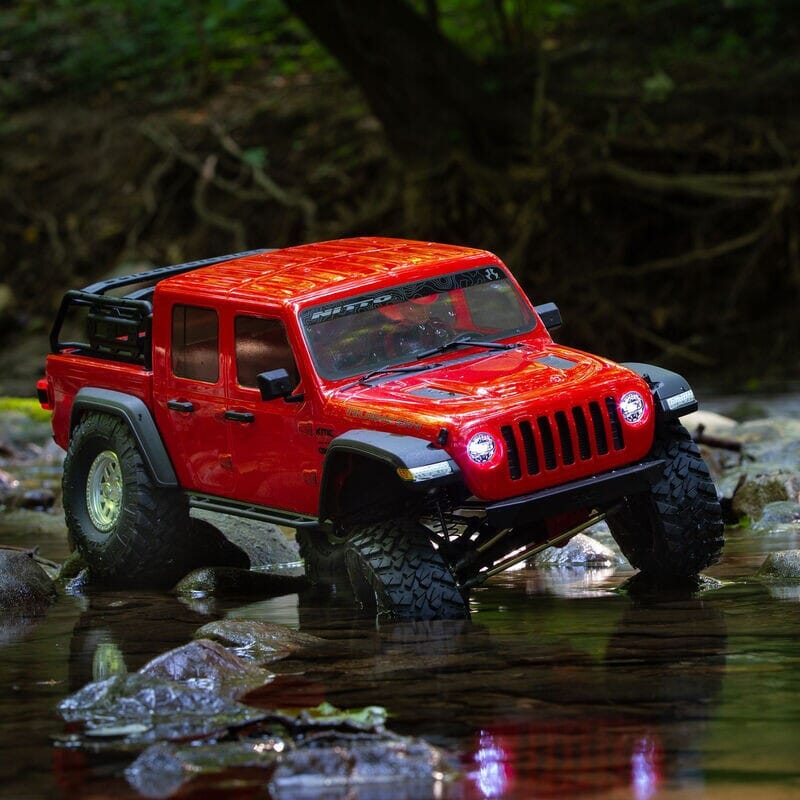 1-10 SCX10 III Jeep JT Gladiator 4X4 RTR Brushed Rock Crawler  Red