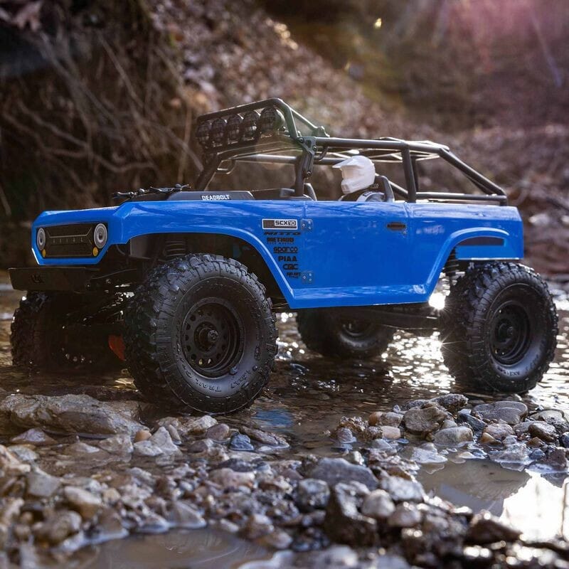 1-10 SCX10 II Deadbolt 4X4 Brushed RTR  Blue