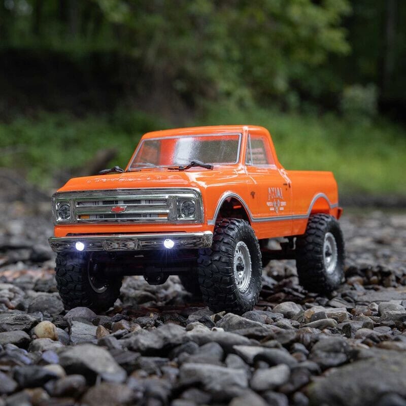 1-24 SCX24 1967 Chevrolet C10 4X4 RTR Brushed Rock Crawler (Battery & Charger Included)  Orange