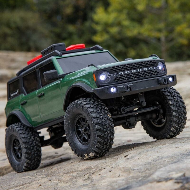 1-24 SCX24 Ford Bronco 4X4 RTR Brushed Rock Crawler (Battery & Charger Included)  Green