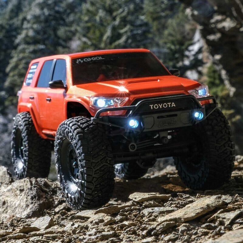 1-24 SCX24 Toyota 4Runner 4X4 RTR Brushed Rock Crawler (Battery & Charger Included)  Orange