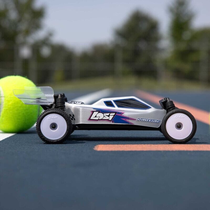1-24 Micro-B 2S 2WD RTR Race Buggy (Battery & Charger Included)  Silver