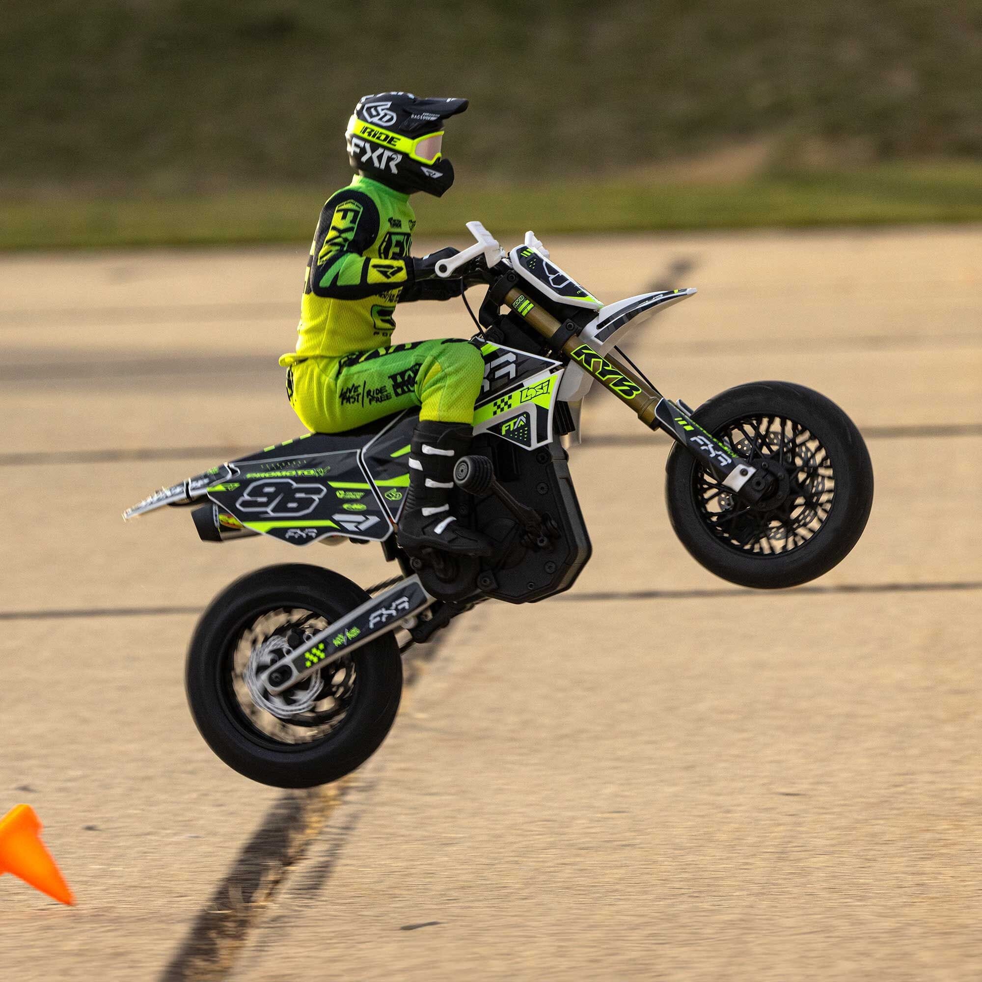 1-4 Promoto-SM FXR Supermoto Motorcycle RTR (Battery and Charger Included)  White