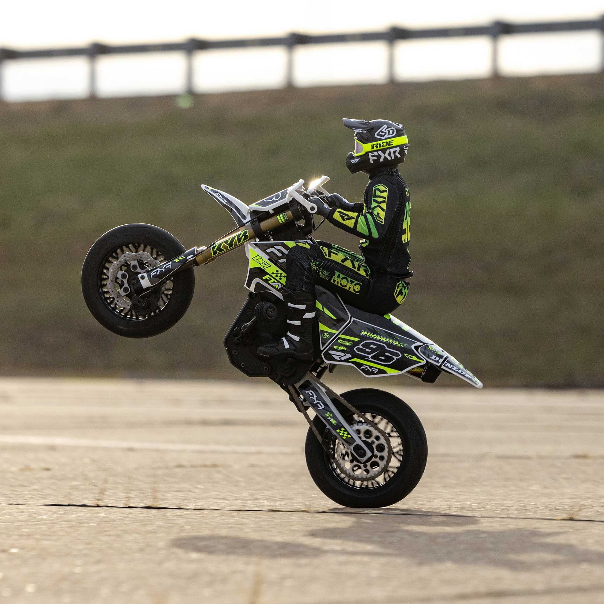 1-4 Promoto-SM FXR Supermoto Motorcycle RTR Basic  White