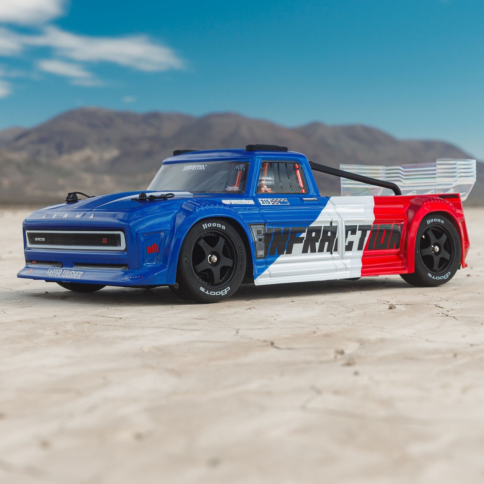1-8 INFRACTION 223S DSC 4X4 RTR Brushless All-Road Street Bash Truck  Blue-Red
