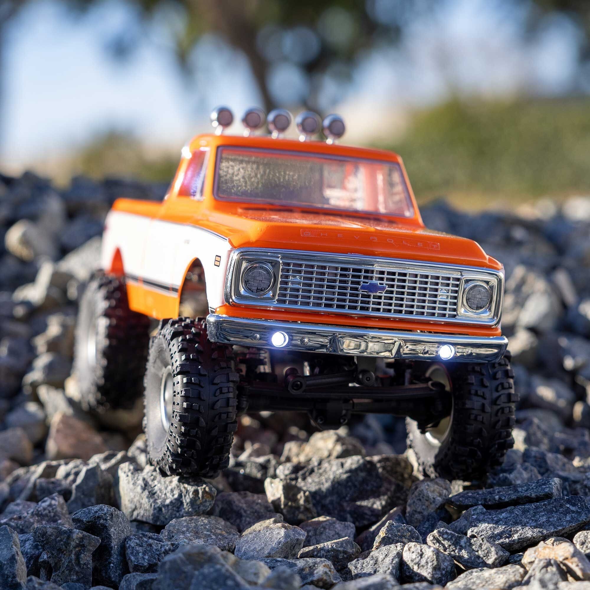 1-24 SCX24 1971 Chevrolet C10 4WD Truck RTR  Orange
