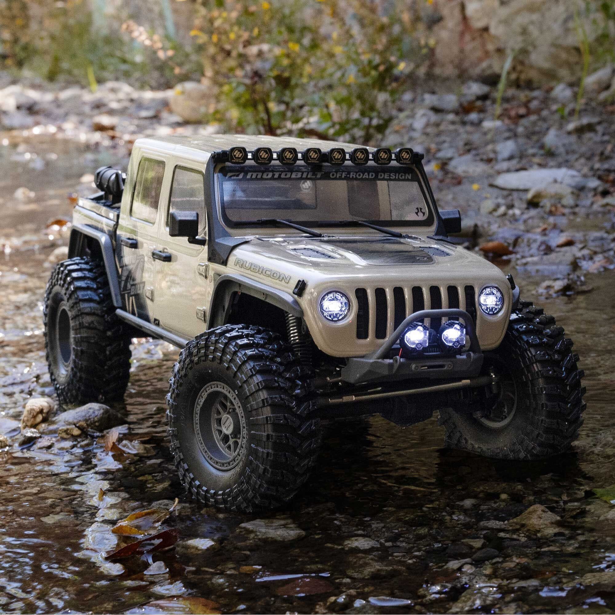Axial 1-10 SCX10 III Motobilt Waypoint Jeep JT Gladiator 4X4 RTR Brushed Rock Crawler Axial 1-10 SCX10 III Motobilt Wayp