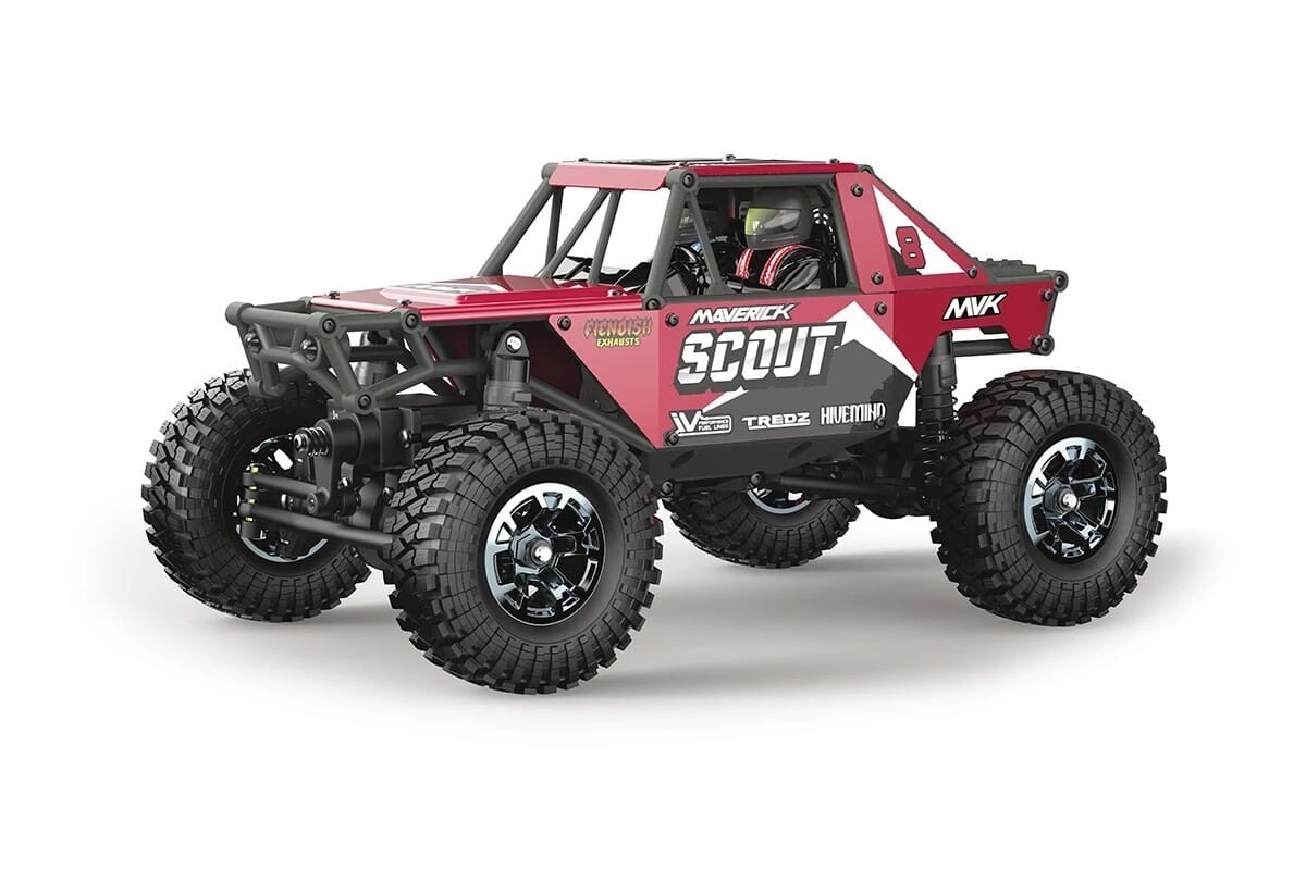 Maverick RC Scout-24 1-24th Rock Crawler - Red
