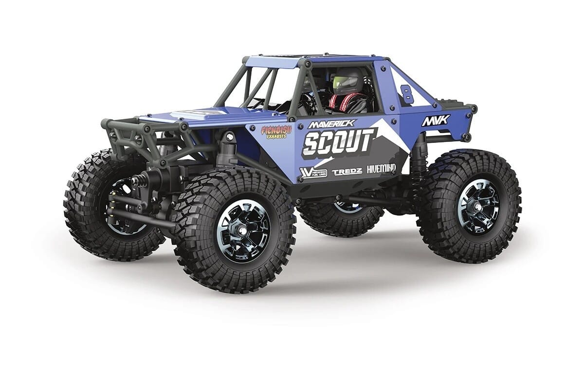 Maverick RC Scout-24 1-24th Rock Crawler - Blue