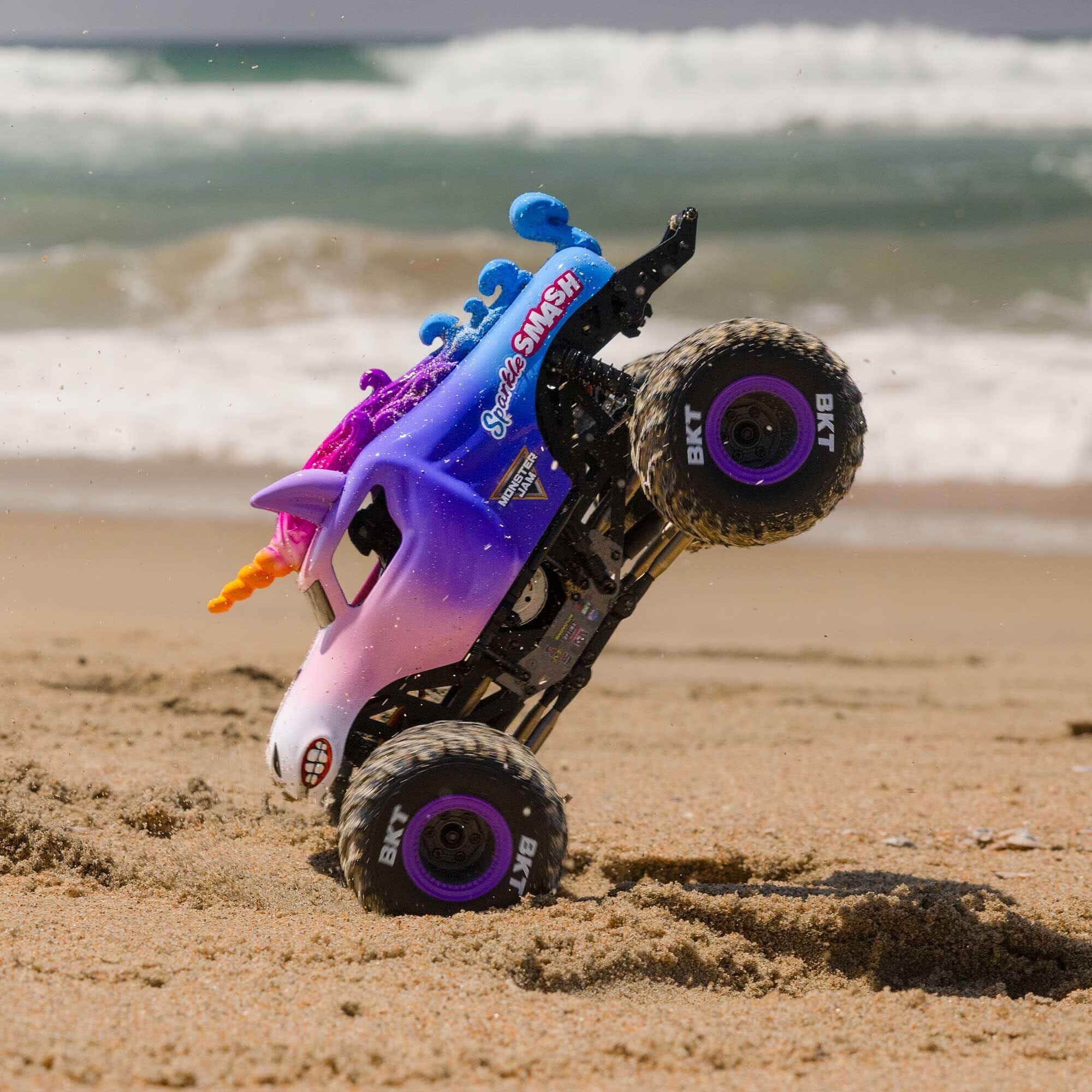 Losi 1-18 Mini LMT Sparkle Smash 2S 4X4 RTR Brushed Monster Truck (Battery & Charger Included)