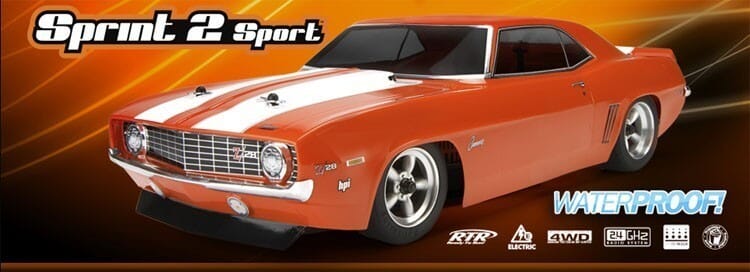 Peças - HPI Racing - Sprint 2 Sport w/ 1969 Chevrolet Camaro 1/10
