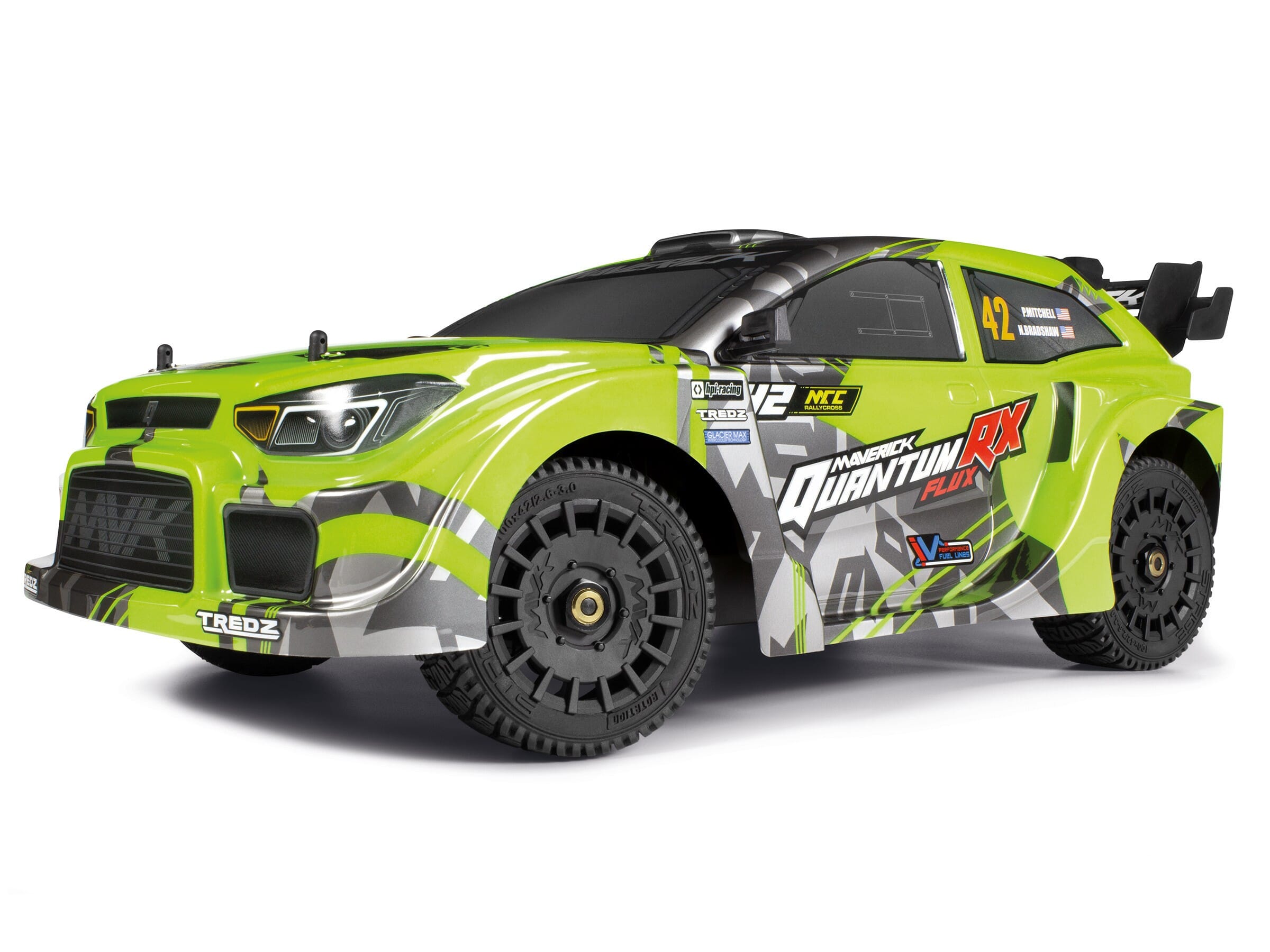 QuantumRX Flux 4S 1/8 4WD Rally Car - Fluoro Green