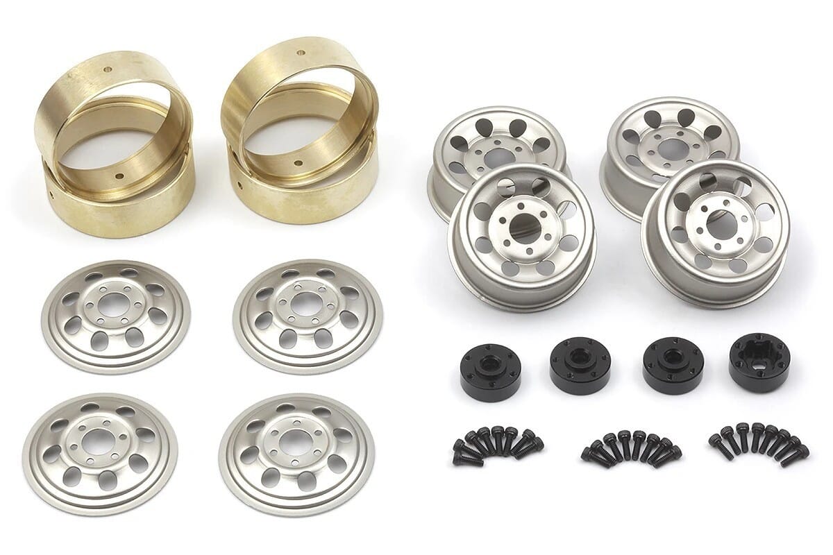 CS8 Steel Beadlock Wheel 1.2in (Silver/4pcs)