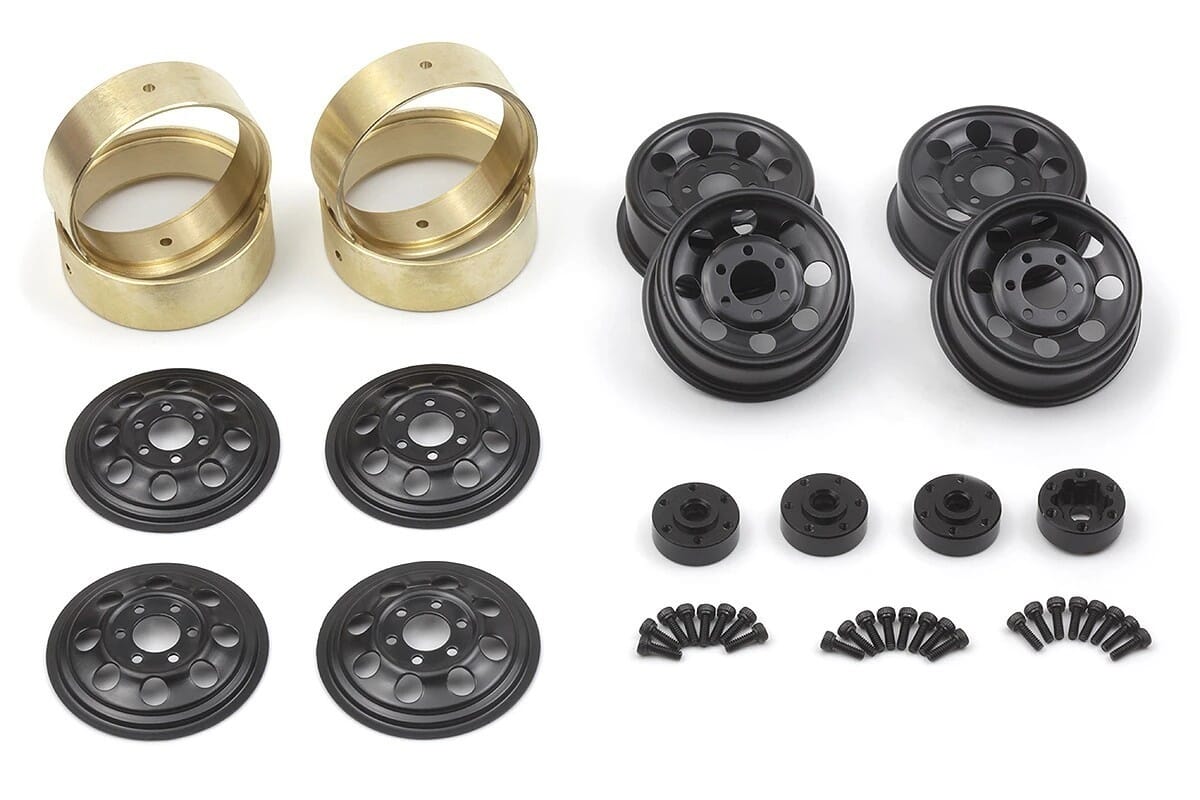 CS8 Steel Beadlock Wheel 1.2in (Black/4pcs)