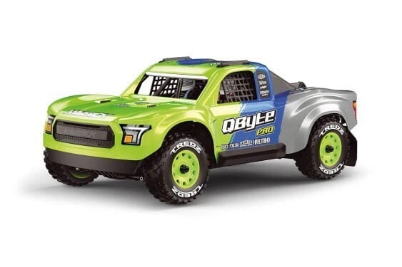 Maverick RC QByte SC Pro 1-12th SC Truck - Fluoro Green
