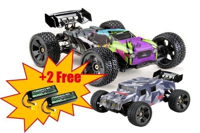 1:8 Truck "TORCH-GUARDIAN 2in1" white-neo 4S RTR + 2 LiPo