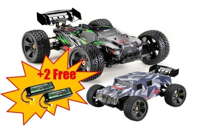 1:8 Truck "TORCH-GUARDIAN 2in1" white-black 4S RTR + 2 LiPo