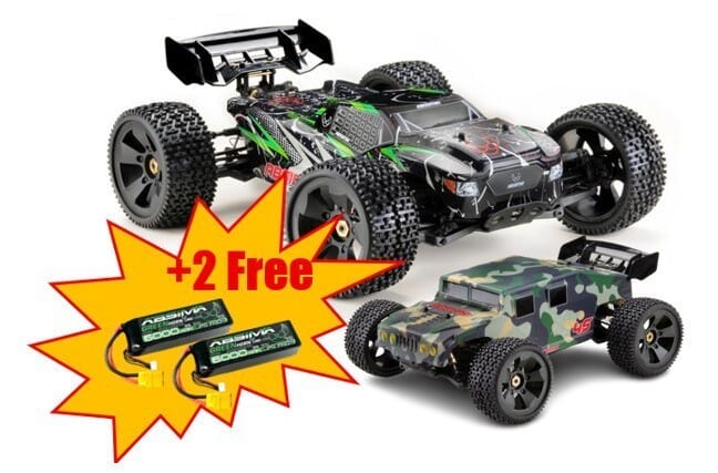 1:8 Truck "TORCH-GUARDIAN 2in1" green-black 4S RTR + 2 LiPo