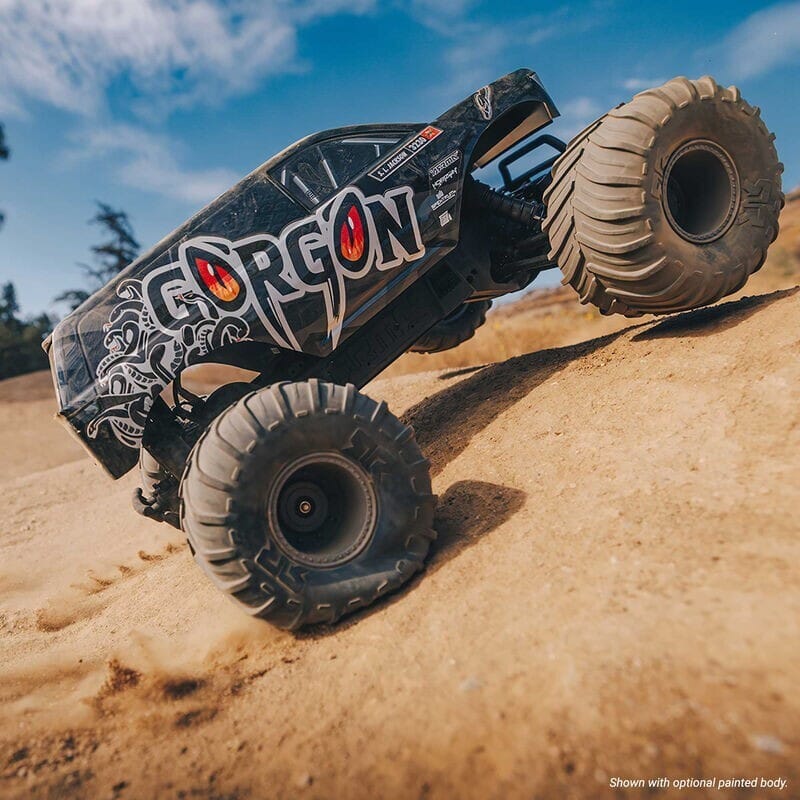 1-10 GORGON 2WD RTA Kit Brushed Monster Truck (Battery & Charger Included)  Clear