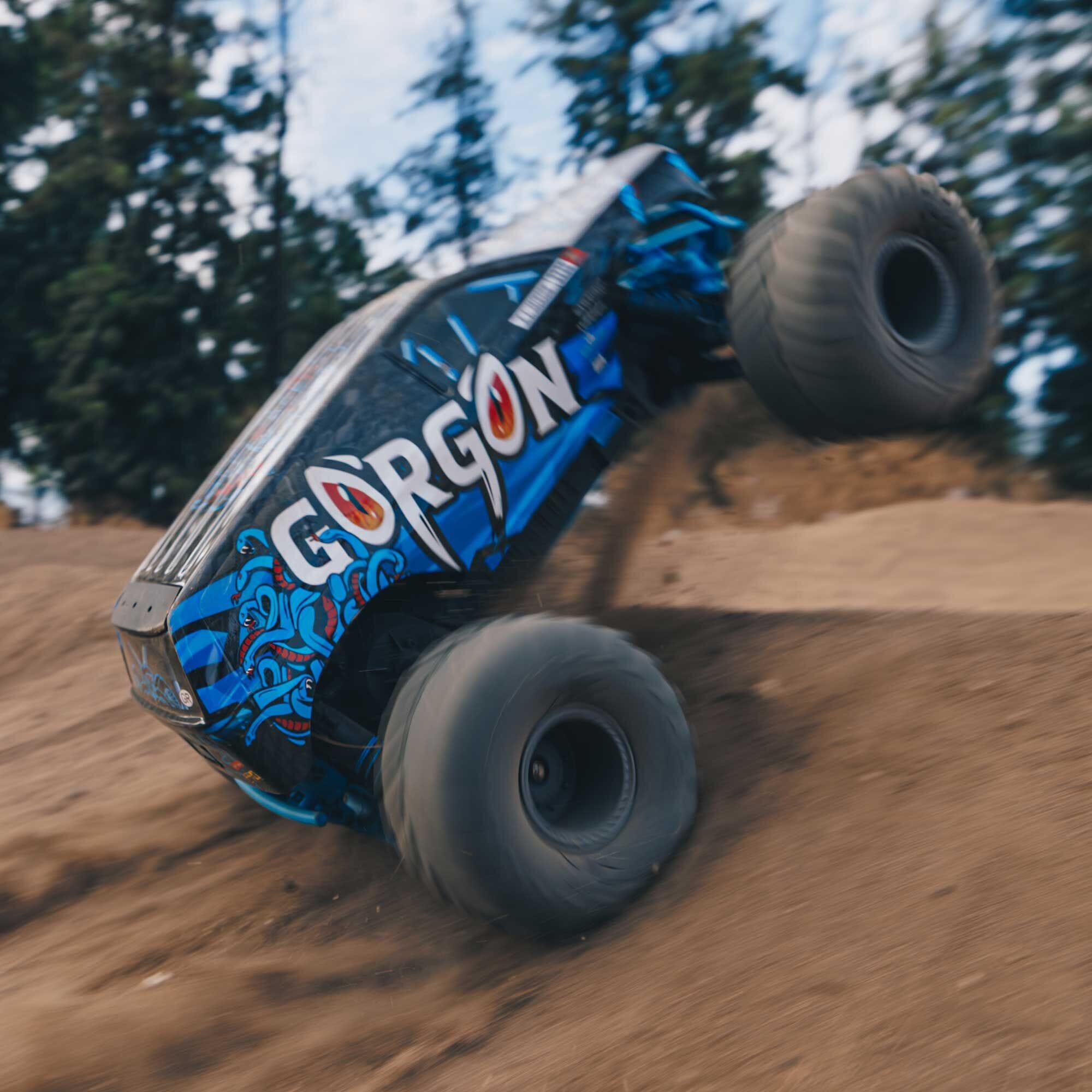 1-10 GORGON 2WD RTR Brushed Monster Truck  Blue