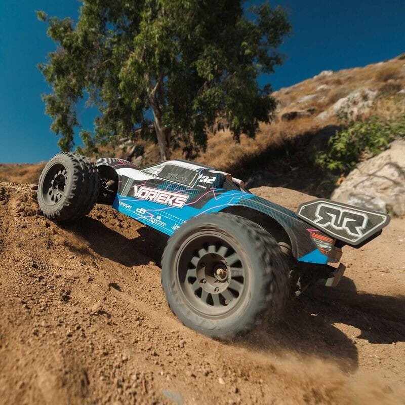 1-10 VORTEKS MEGA 550 Brushed 2WD Stadium Truck RTR  Blue
