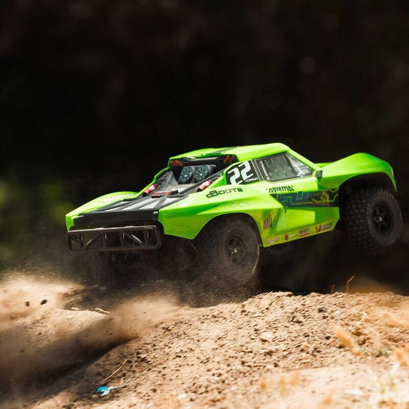 1-10 FURY MEGA 550 Brushed 2WD Short Course Truck RTR  Green