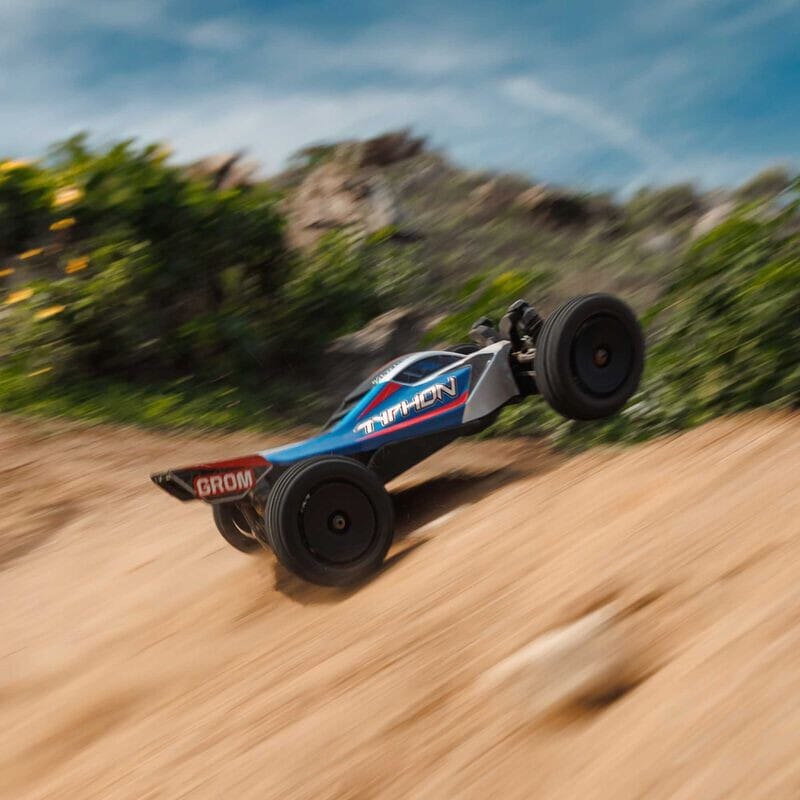 1-14 TYPHON GROM 4X4 RTR Brushed Buggy (Battery & Charger Included)  Blue-Silver