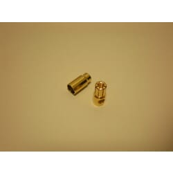 Conector Oro 5.5 mm 1 juego Macho /Hembra