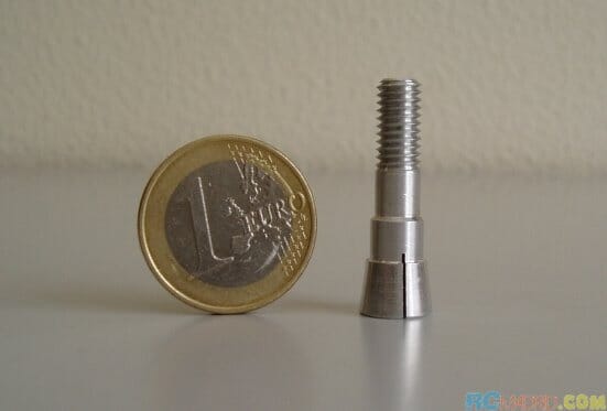 Adaptador 5,0 mm M6 para cono 40 mm hélice fija.