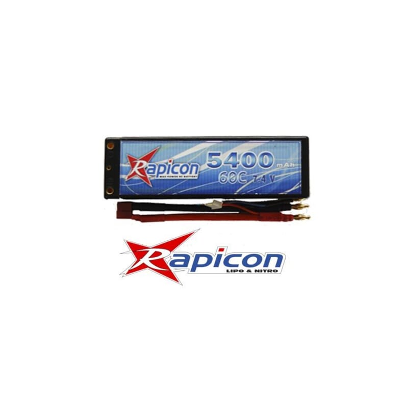 Lipo 7.4V 5400mAh 2S 60C Caja dura Lipo 7.4V 5400mAh 2S 60C Caja dura