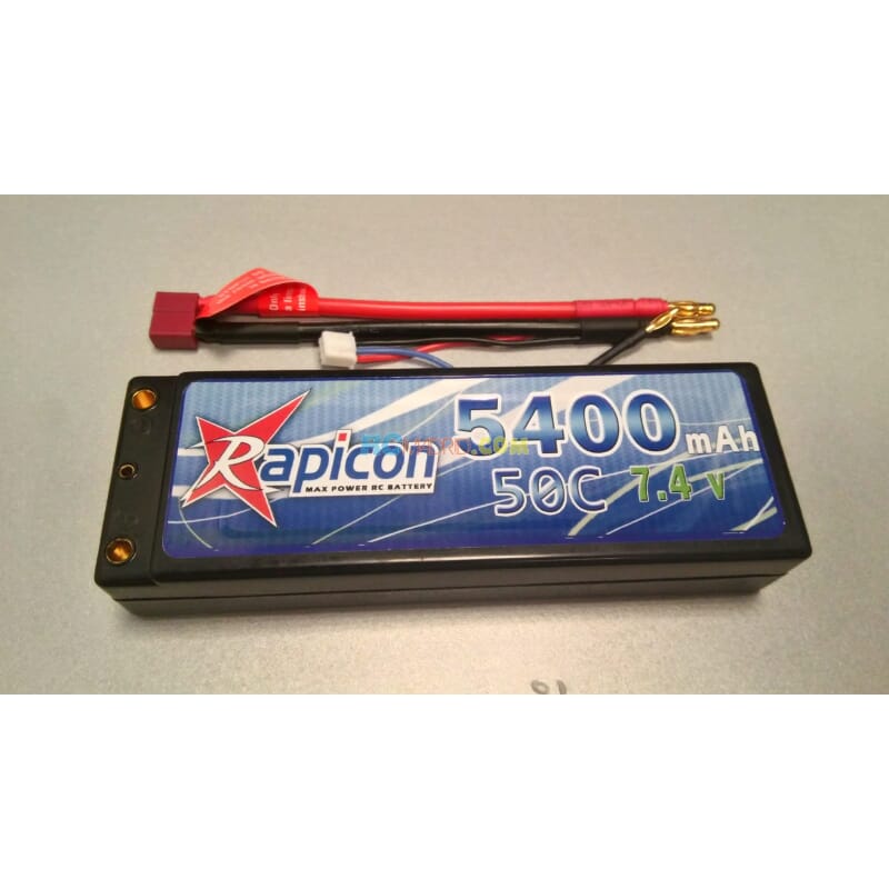 Lipo 7.4V 5400mAh 2S 50C Caja dura Lipo 7.4V 5400mAh 2S 50C Caja dura