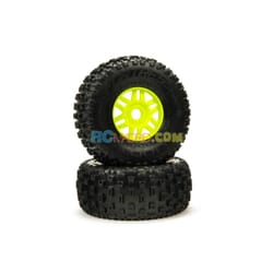 dBoots 'Fortress' Tyre Set Glued Green (Pair)
