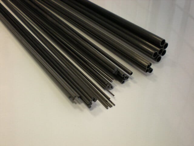 Varilla maciza fibra de carbono de 1.0 mm x 1 m