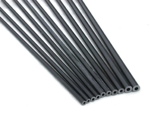 Tubo carbono redondo de 1.2 / 3.0 mm x 1m