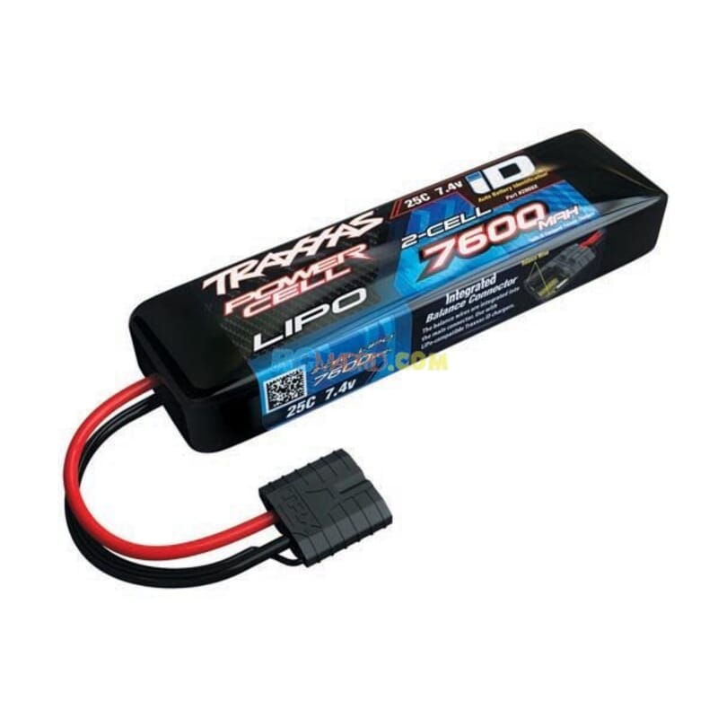Power Cell LiPo 7600mAh 7.4V 2S 25C Summit E-Revo Slas ID TRX2869X Power Cell LiPo 7600mAh 7.4V 2S 25C Summit E-Revo Slas ID TRX2869X