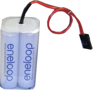 Pack Bateria Eneloop 2000 mAh AA 4.8 V Rx JR cubo
