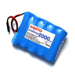 Pack Bateria Eneloop 2000 mAh AA 6 V Rx JR