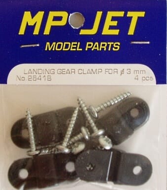 Soporte nylon tren aterrizaje varilla Ø 3 mm (4 uds)