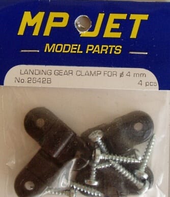 Soporte nylon tren aterrizaje varilla Ø 4mm (4 uds)