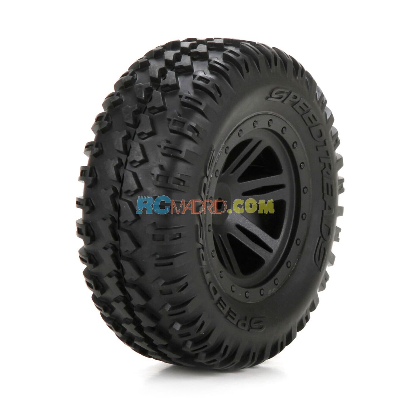 FR Tire Premount Black Wheel (2) 110 AMP DB