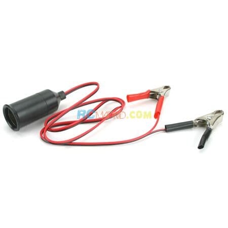 Alligator Clip  12V Lighter Adapter